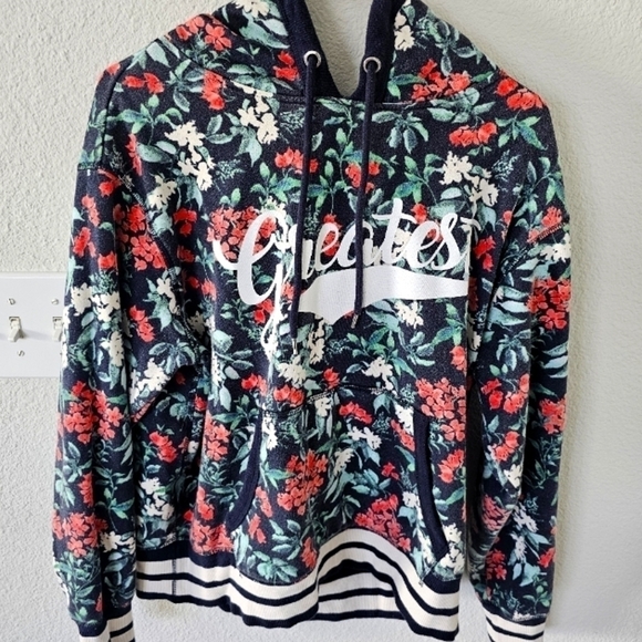H&m Sweater Large Women Hoodie Multi Print Colorful Long Sleeve Floral Excellent - Picture 4 of 7